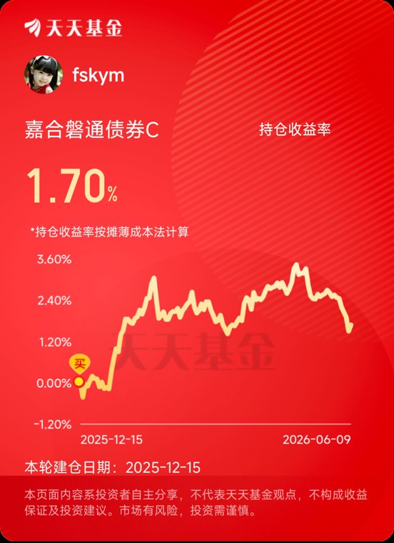 @搬砖小组$嘉合磐通债券C$2026年资本市场整体呈